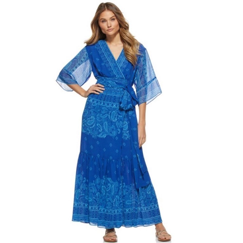 NEW Scoop Dress Maxi Pullover Blue